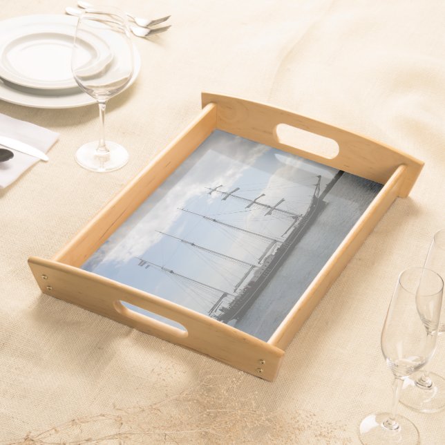 Four Master Ship Serving Tray (Front)
