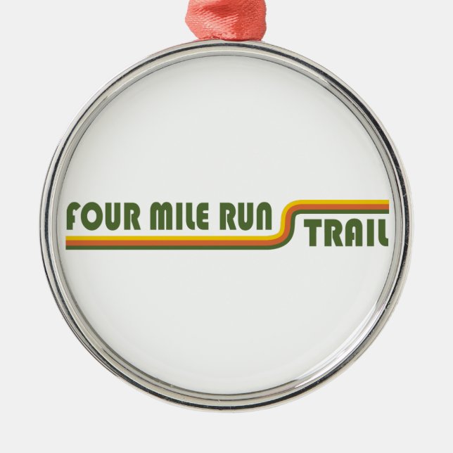 Four Mile Run Trail Metal Ornament (Front)
