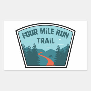 Four Mile Run Trail Rectangular Sticker