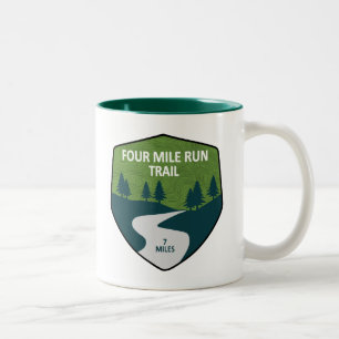 Four Mile Run Trail Two-Tone Coffee Mug