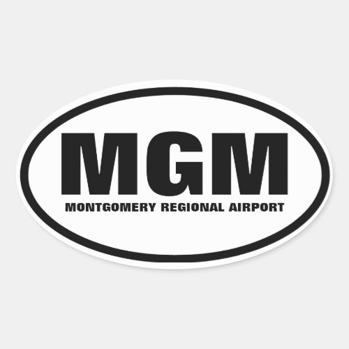 FOUR Montgomery MGM Oval Sticker