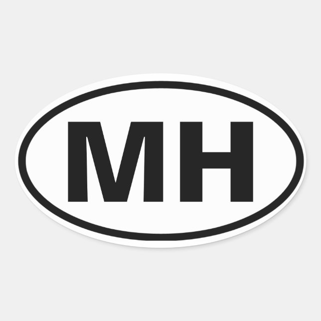 FOUR Mott Haven "MH" Oval Sticker (Front)