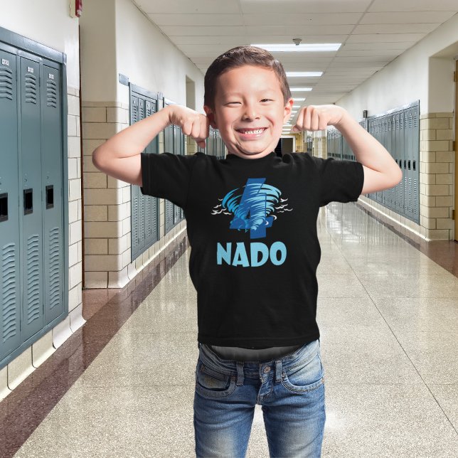 Four Nado Tornado 4 Birthday Boy T-Shirt (Creator Uploaded)
