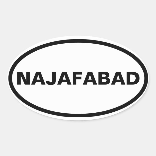 FOUR Najafabad Oval Sticker (Front)