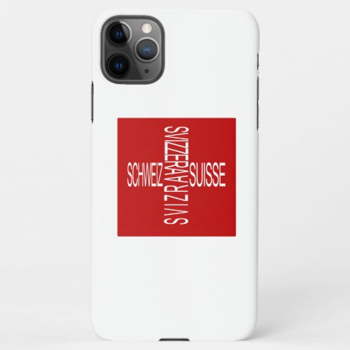 Four National Swiss Languages iPhone 11Pro Max Case