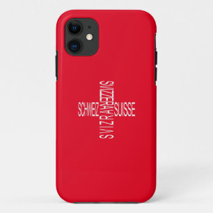 Four National Swiss Languages - Switzerland iPhone 11 Case