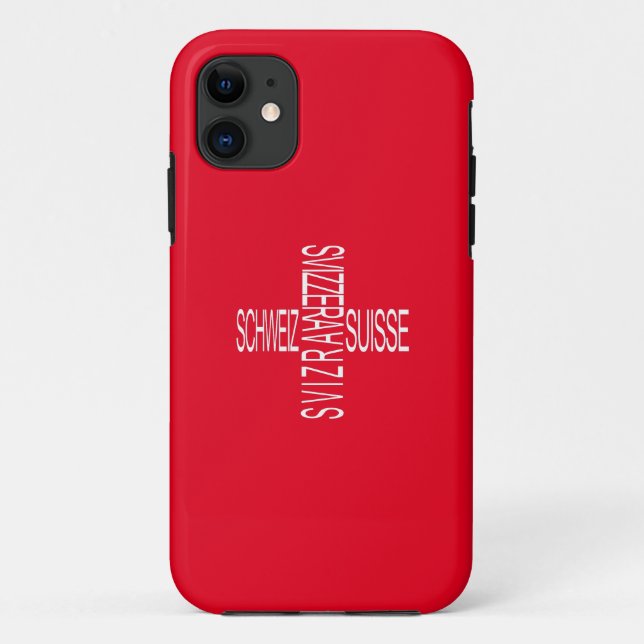 Four National Swiss Languages - Switzerland Case-Mate iPhone Case (Back)