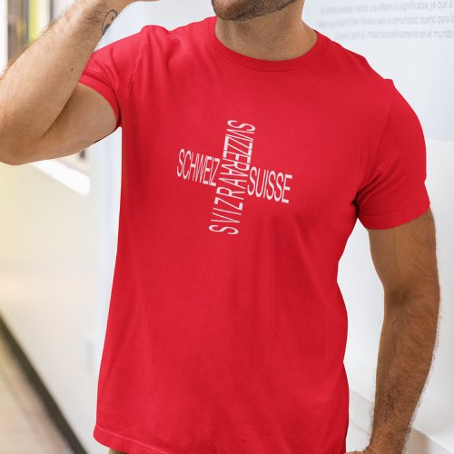 Four National Swiss Languages _ Switzerland  T_Shirt
