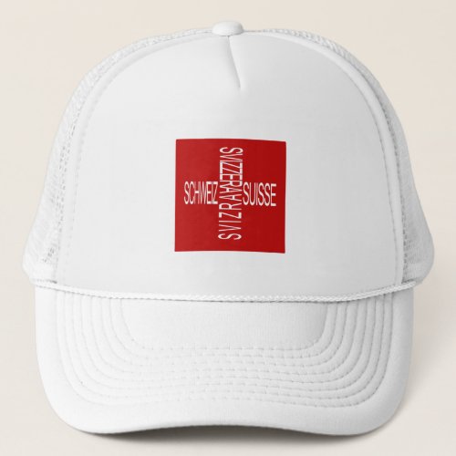 Four National Swiss Languages Trucker Hat