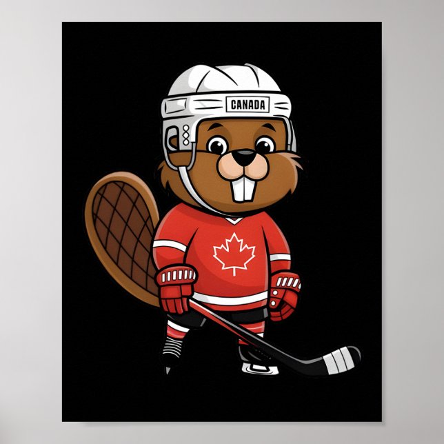 Four Nations Ttle Glol Face-off Canadian Beaver Ho Poster (Front)