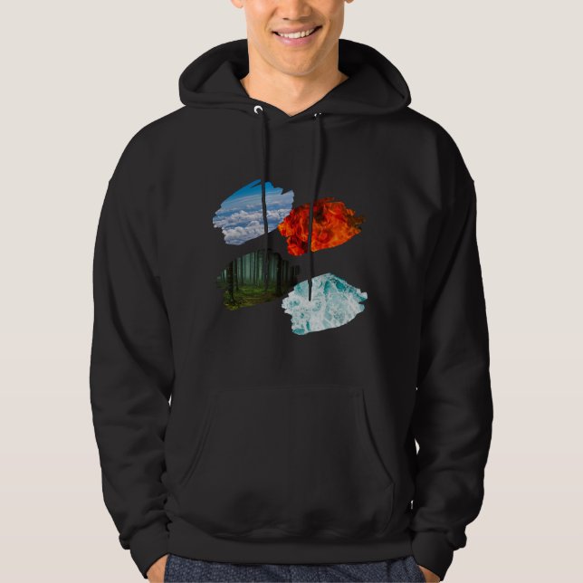 Four nature elements hoodie (Front)