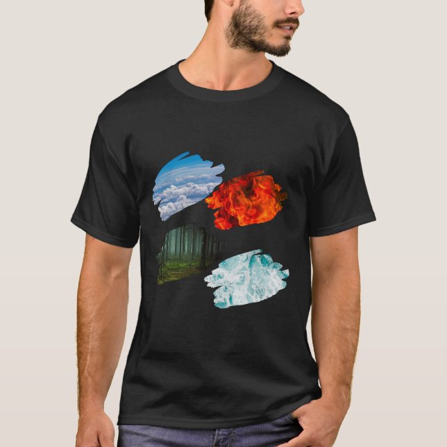 Four nature elements T-Shirt (Front)