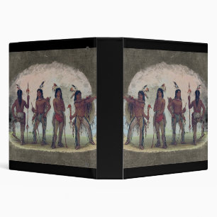 Four Navajo Warriors 3 Ring Binder