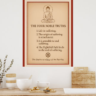 Four Noble Truths Buddha Wall Art