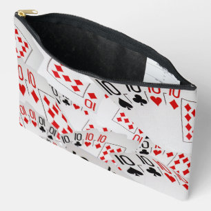 "Four of a Kind: Scattered Quad Tens" Accessory Pouch
