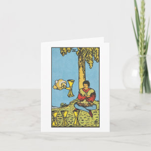 Four of cups blank card - Rider Waite Smith tarot
