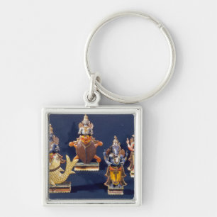 Four of the incarnations of Vishnu Keychain