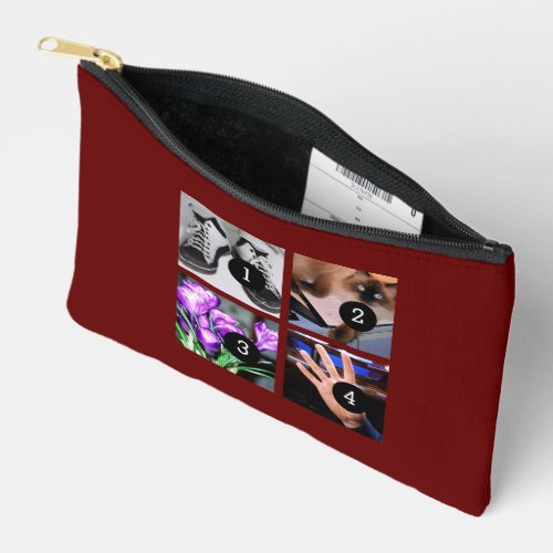 Four of Your Photos Make Your Own Original Accessory Pouch
