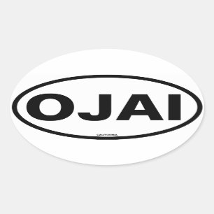 FOUR Ojai Oval Sticker