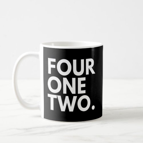 FOUR ONE TWO Area Code 412 Pittsburgh PA Pennsylva Coffee Mug