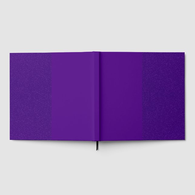 Four-Panel Purple Noise Guest Book – Customizable (Full)