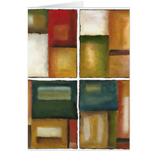 Four Paneled Painting by Jennifer Goldberger (Front)