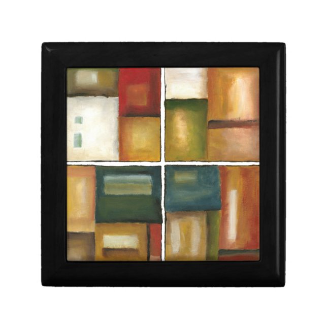 Four Paneled Painting by Jennifer Goldberger Jewelry Box (Front)
