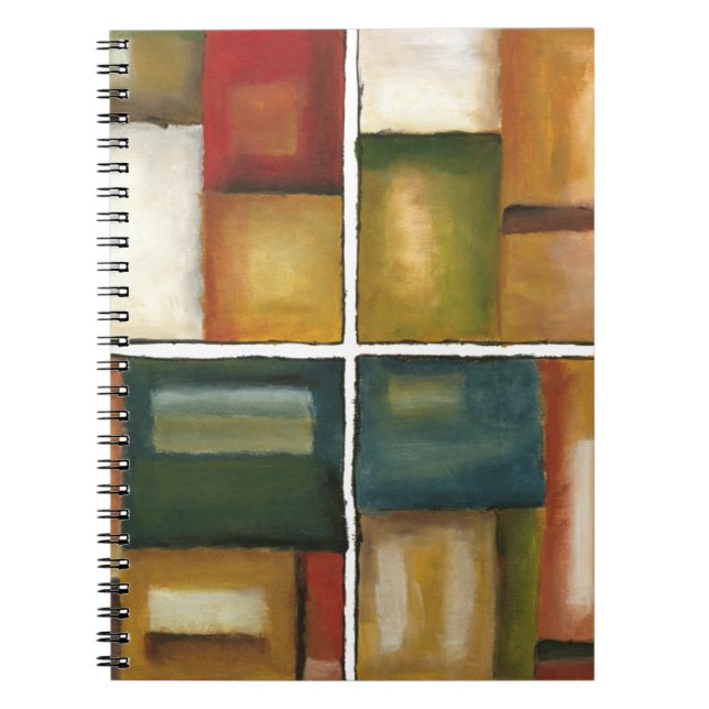 Four Paneled Painting by Jennifer Goldberger Notebook (Front)