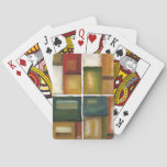 Four Paneled Painting by Jennifer Goldberger Poker Cards