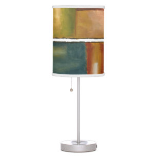 Four Paneled Painting by Jennifer Goldberger Table Lamp