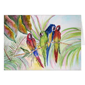Four Parrots Sitting in a Tree....... Cards