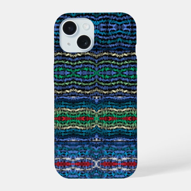 Four Part Harmony Translucent Alternating Shapes  Iphone Case (Back)