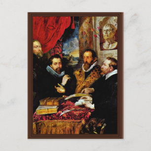 Four Philosophers Scene From Left: His Brother Postcard