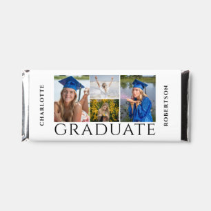 Four Photo Collage Graduation Hershey Bar Favors