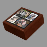 Four Photo Collage Keepsake Wood Jewelry/Valet Box