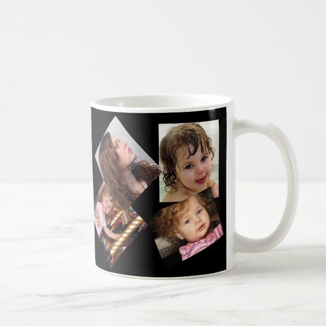 Four Photo Collage Template Coffee Mug (Right)