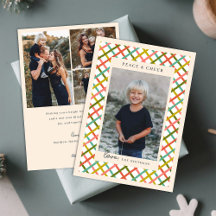 Four Photo Colorful Modern Crisscross 