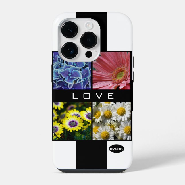 Four Photo Love Cell Phone Case HAMbyWG (Back)