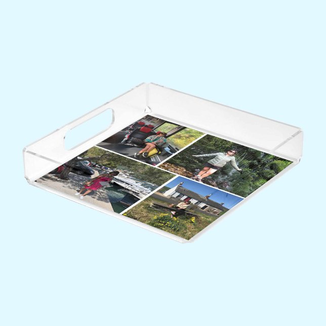 Four Photo Montage Acrylic Tray (Creator Uploaded)