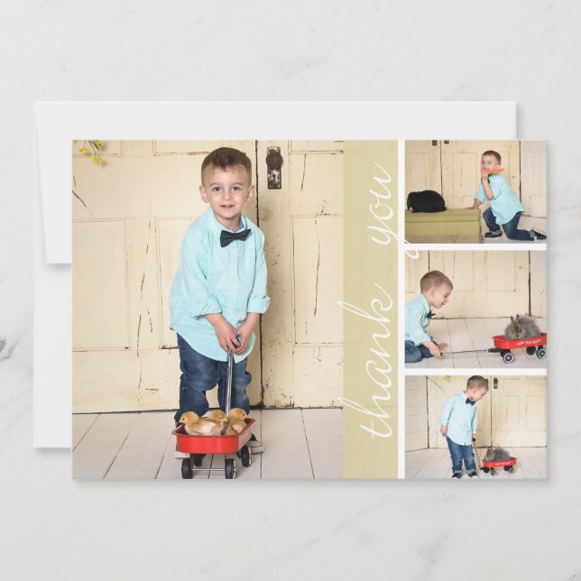 Four Photo Thank You Card (Front)