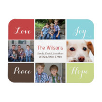 four photos collage custom magnets