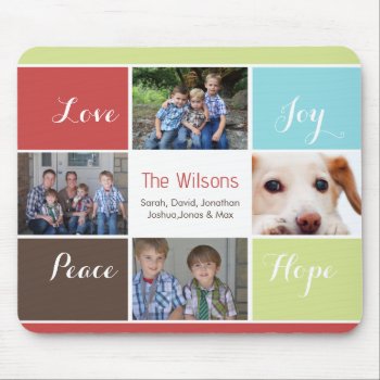 Four Photos Collage Mousepads by XmasMall at Zazzle