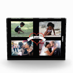 Four Picture Heart Photo Block - HAMbWG