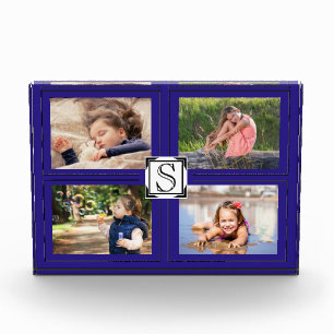 Four Picture Monogram Photo Block - HAMbWG