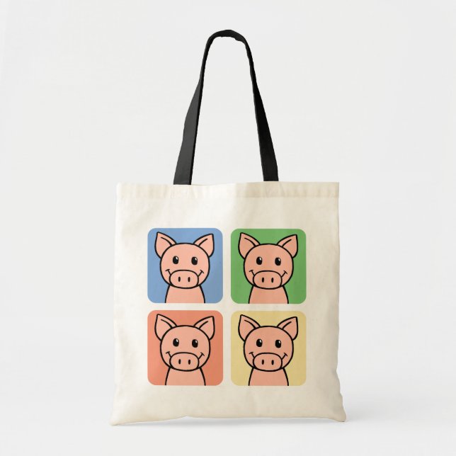Four Pigs Tote Bag (Front)