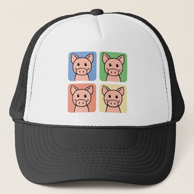 Four Pigs Trucker Hat (Front)