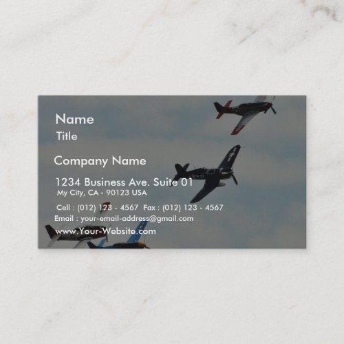 Four Planes Ons Sky Business Card