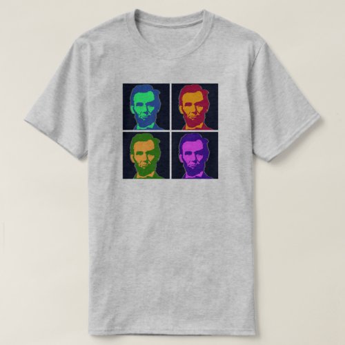 Four Pop Art Abraham Lincolns T_Shirt