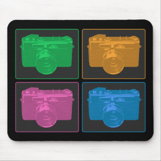 Four Pop Art Cameras Mouse Pad