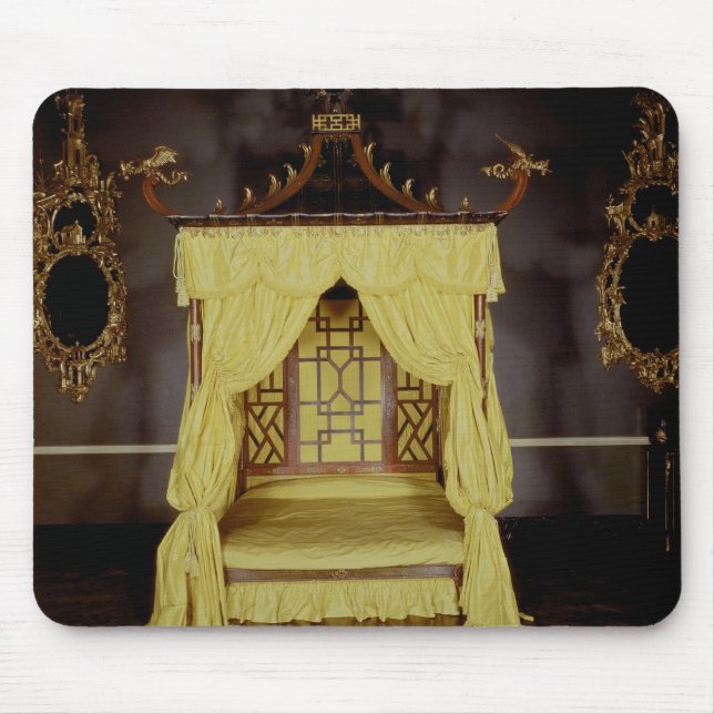 Four Poster Bed, in the Chinese style, 1750s Mouse Pad (Front)